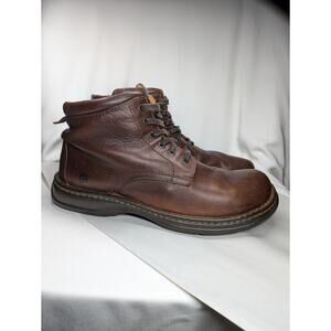 Born Chukka Boots Square Toe Mens 13/46 Brown Leather Comfort Workwear Outdoors